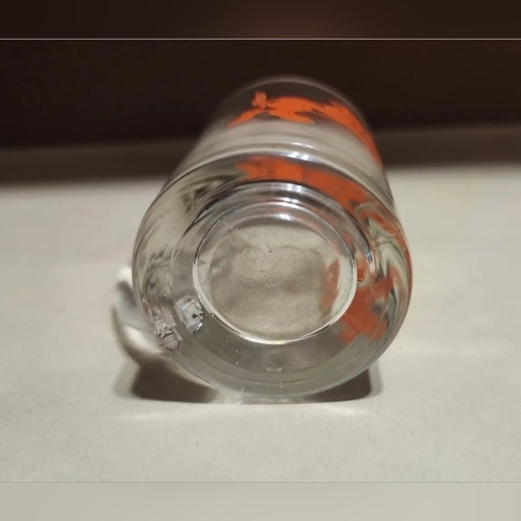 Single Fidenza Espresso Glass Serving Cup Dog Prints 1960's with Handle Rare HTF - Picture 3 of 4